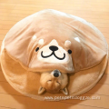 Short Plush Round Dog Bed Blanket Pet Beds